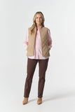 The Heritage Quilted Vest Iced Coffee
