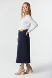 5 Pocket Maxi Skirt Dark Navy
