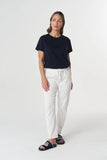 Vine Cropped Jogger White
