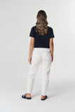 Vine Cropped Jogger White