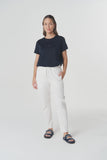 Vine Cropped Jogger White