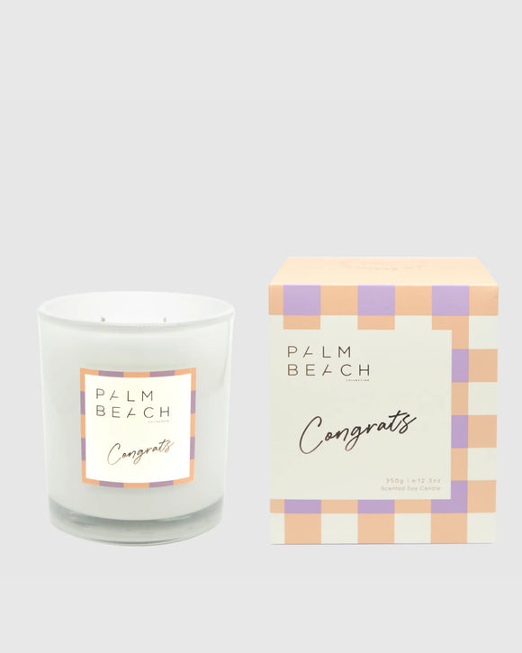 Palm Beach Congrats Celebration Candle