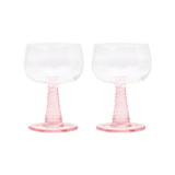The Romy S/2 Wine Glasses Blush