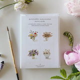 Bouquets Paintable Watercolor Notecard Set