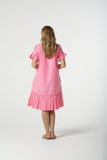 Ruffle Midi Dress Pink Cosmos