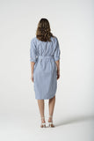 Stripe Shirt Dress Blue Jasper