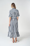 Honey Stripe Cotton Dress - Hamilton Stripe