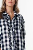 Beach Days Linen Dress - Dark Navy