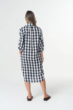 Beach Days Linen Dress - Dark Navy