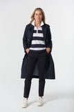 Rafter Trench Cotton Jacket Dark Navy