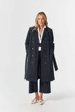 Rafter Trench Cotton Jacket Dark Navy