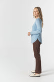The Classic Merino Cotton Raglan Air Blue