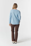 The Classic Merino Cotton Raglan Air Blue