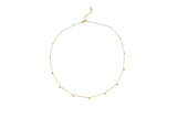 Hanging Pearls Gold Chain Necklace