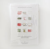 Christmas Mugs Cotton Flour Sack Tea Towel