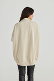 Serena Zip Sweat Natural