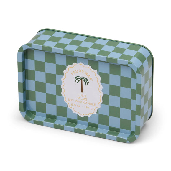 A Dopo 6oz Printed Tin Palm Lush Palms