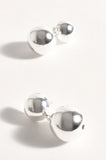 Dome Top Ball Drop Earrings