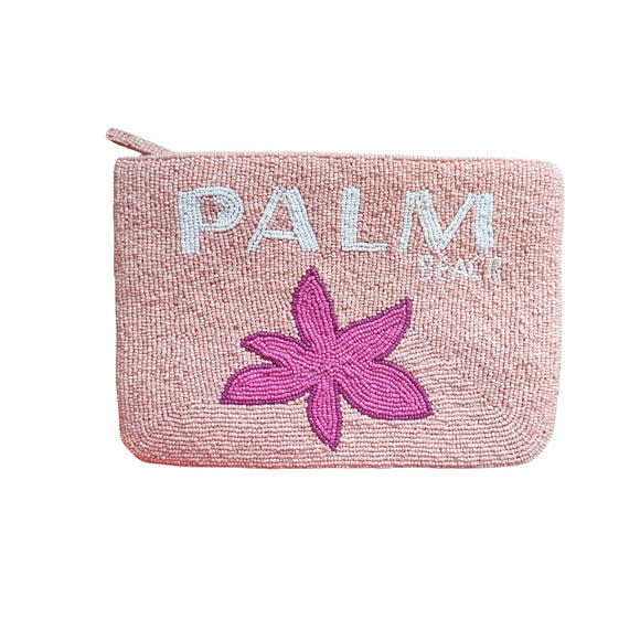 PALM BEACH Beaded Clutch Bag