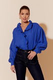 Maeve Linen Shirt Cobalt Blue