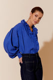 Maeve Linen Shirt Cobalt Blue