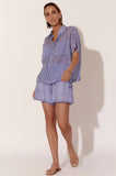 Billy Stripe Shorts Blue
