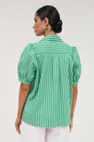 Louise Poplin Shirt Green