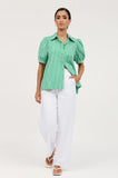 Louise Poplin Shirt Green