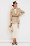 Taylor Rib Knit Midi Skirt Oat