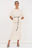 Taylor Rib Knit Midi Skirt Oat