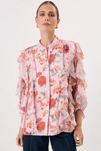 Rayna Floral Ruffled Shirt