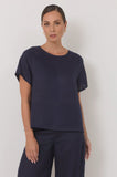 Dillon Linen Top Navy