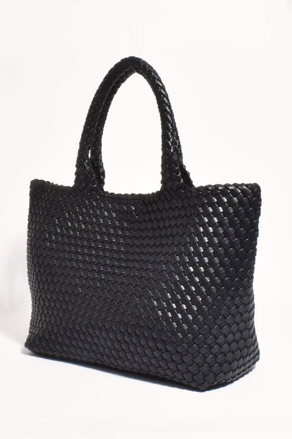 Mimie Woven Slouch Bag Black