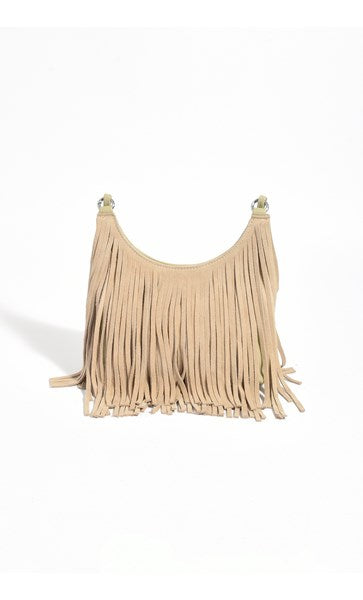 Kelsey Leather Suede Fringe Mini Bag Camel – Lazy Sunday Lifestyle