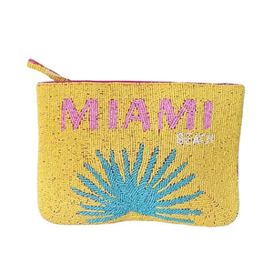 MIAMI Beaded Clutch Bag