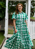 Alice Dress - Green & White Gingham