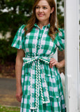 Alice Dress - Green & White Gingham