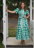 Alice Dress - Green & White Gingham