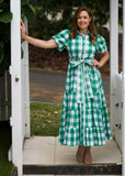 Alice Dress - Green & White Gingham