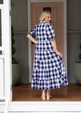 Alice Dress - Navy & White Gingham