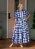 Alice Dress - Navy & White Gingham