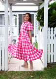 Alice Dress - Pink & White Gingham