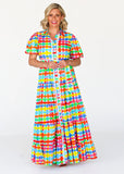 Alice Dress - Neon Gingham