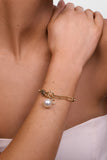 Hayley Rose Gold Pearl Bracelet