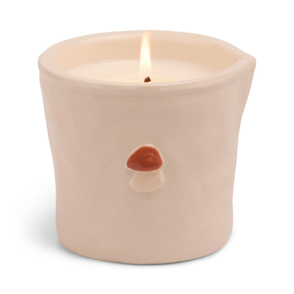 Bistro Mushroom Embossed Ceramic Candle Wild Mushroom 226g