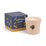 Bistro Grapes Embossed Ceramic Candle Bordeaux Grape  226g