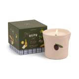 Bistro Olive Embossed Ceramic Candle Fig & Olive 226g