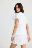 Gigi Vneck Tee White