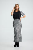 Ritz Skirt Silver Sequin