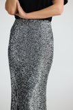 Ritz Skirt Silver Sequin